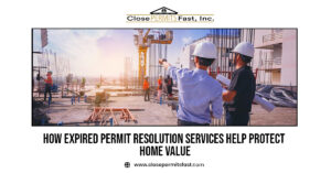 Florida homeowner reviewing expired permit resolution services documents to protect home value and property compliance