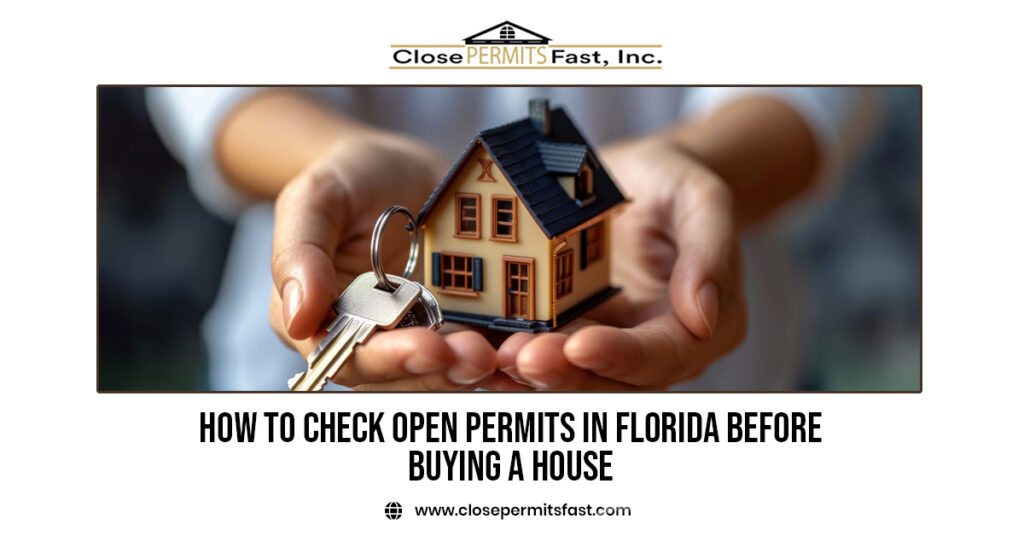 Checking open permits in Florida before buying a house